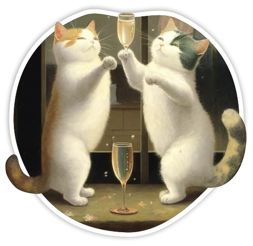 💃 Стикер «adadem cats» для Telegram