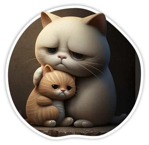 🥺 Стикер «adadem cats» для Telegram