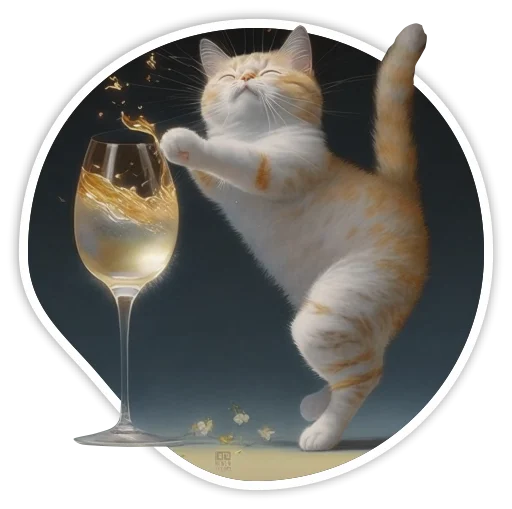 🥂 Стикер «adadem cats» для Telegram