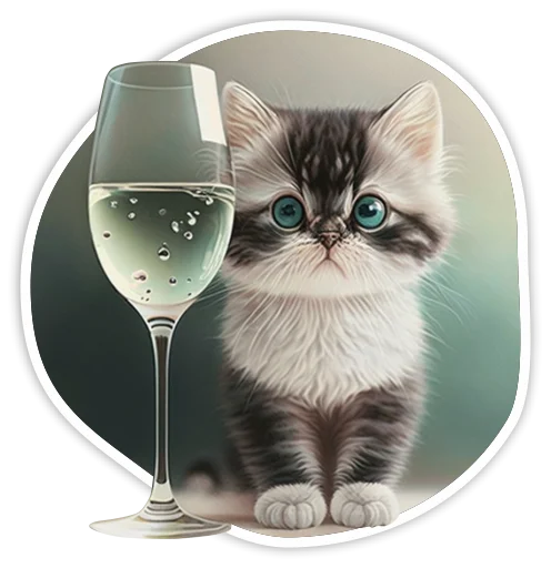 🍾 Стикер «adadem cats» для Telegram