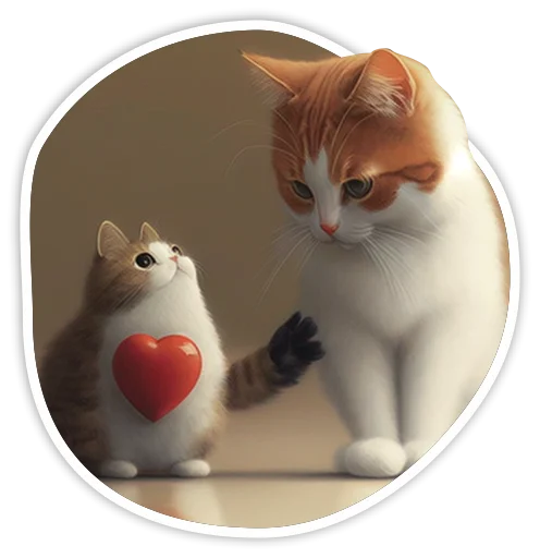 ♥ Стикер «adadem cats» для Telegram
