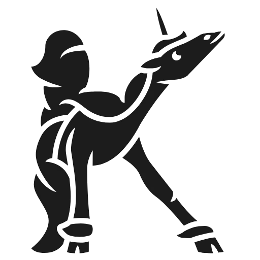 🔠 Эмодзи «Unicorn Arthur R. F - адаптивный шрифт, английский» для Telegram