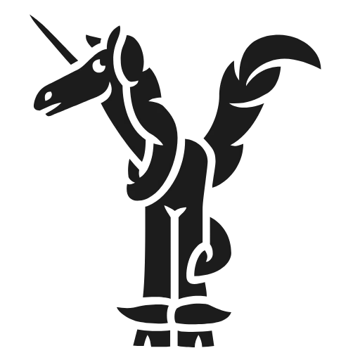 🔠 Эмодзи «Unicorn Arthur R. F - адаптивный шрифт, английский» для Telegram