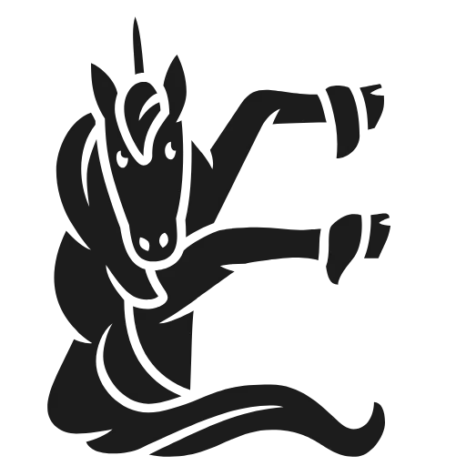 🔠 Эмодзи «Unicorn Arthur R. F - адаптивный шрифт, английский» для Telegram
