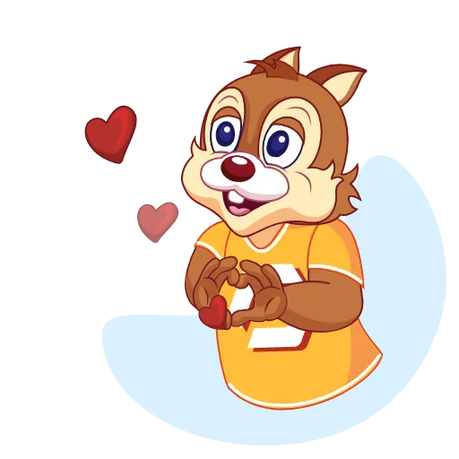 😍 Стикер «Бурундук Сhipmunk» для Telegram