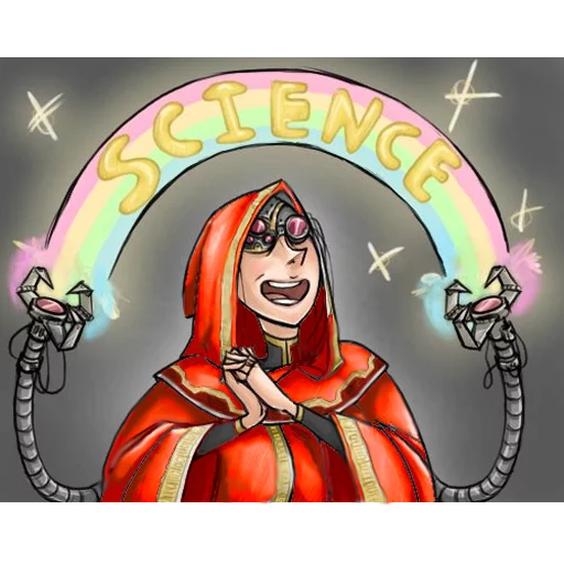 🌈 Стикер «Adeptus Mechanicus» для Telegram
