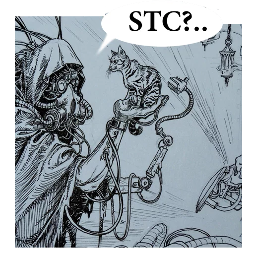 😻 Стикер «Adeptus Mechanicus» для Telegram