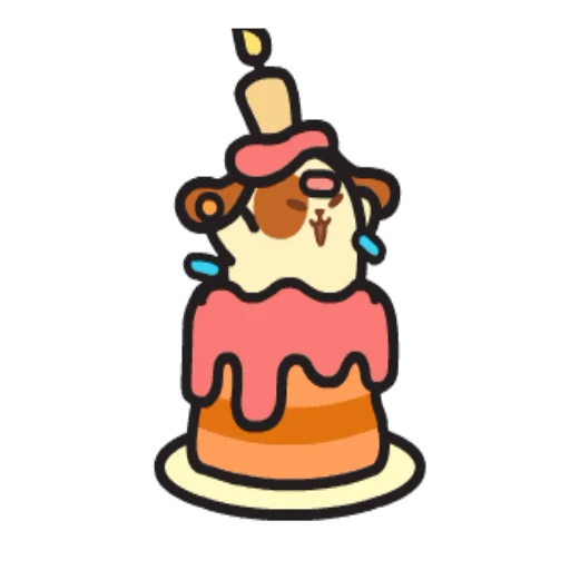 🎂 Стикер «Adorable» для Telegram