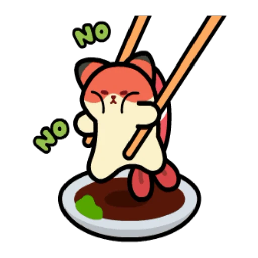 🥢 Стикер «Adorable» для Telegram