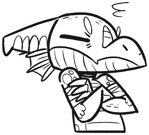 😤 Стикер «Adorabold» для Telegram