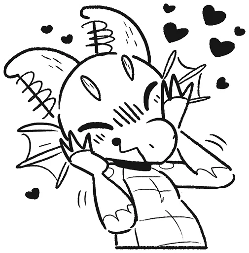 💕 Стикер «Adorabold» для Telegram