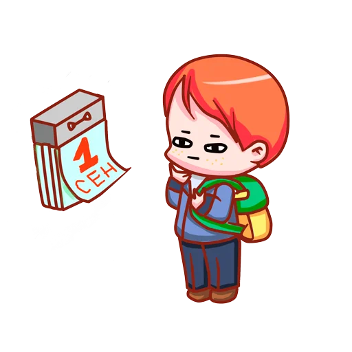 🍂 Стикер «Календарь абитуриента» для Telegram