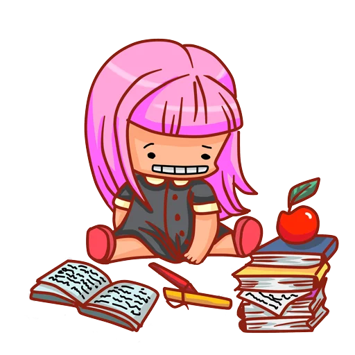 🍎 Стикер «Календарь абитуриента» для Telegram