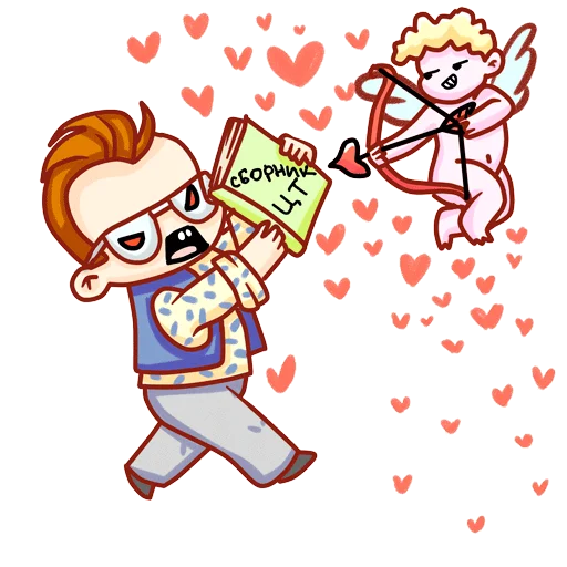 ❤️ Стикер «Календарь абитуриента» для Telegram