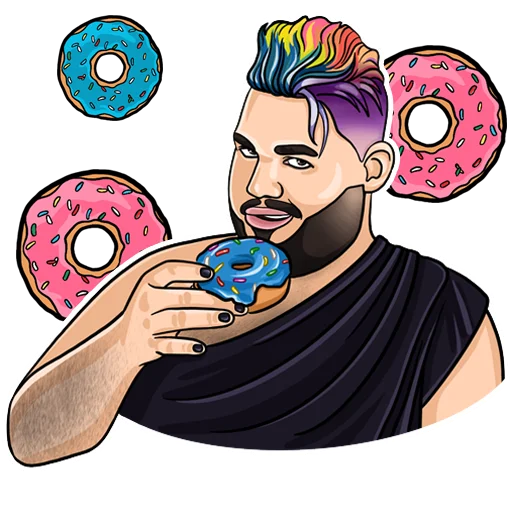 🍩 Стикер «Adult Industry» для Telegram