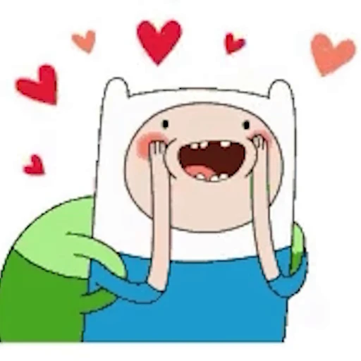 ❤️ Стикер «Adventure Time» для Telegram