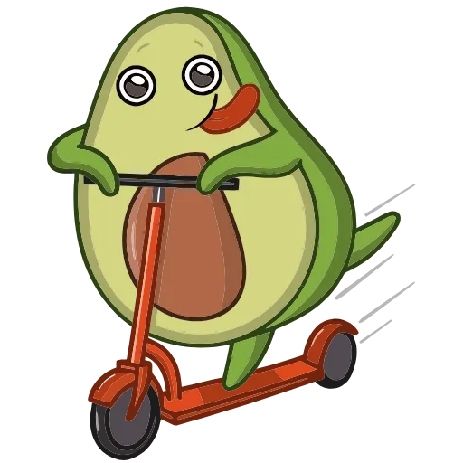 🏃‍♀️ Эмодзи «Авокадик» для Telegram