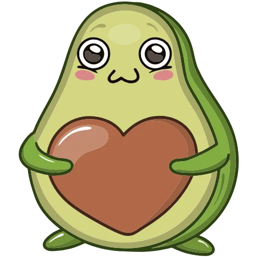 ❤️ Эмодзи «Авокадик» для Telegram