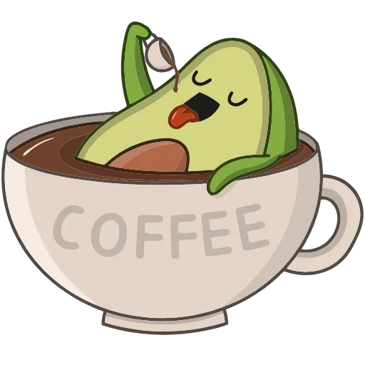 ☕️ Эмодзи «Авокадик» для Telegram