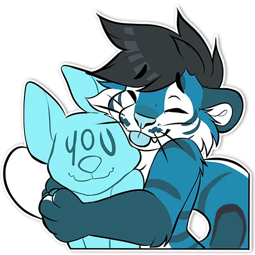 🤗 Стикер «aerykitty» для Telegram