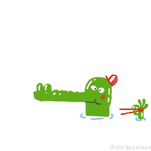 🐊 Стикер «Aesthetic» для Telegram