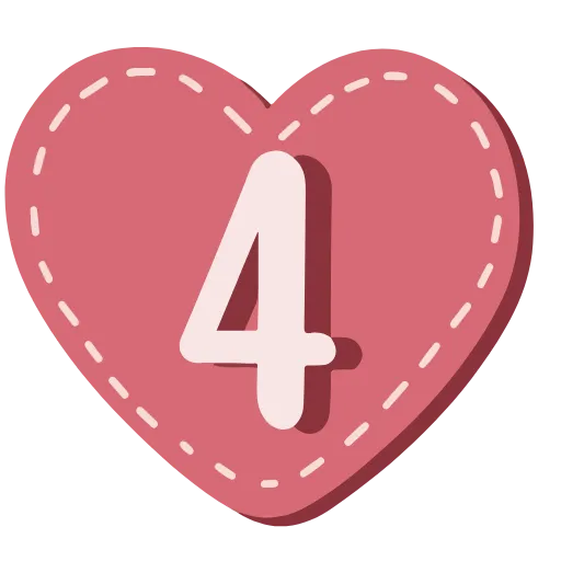 4️⃣ Эмодзи «Aesthetic Love - векторные буквы, сердечки и иконки» для Telegram