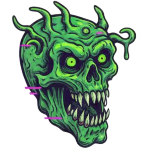 👹 Стикер «Necro Neon» для Telegram