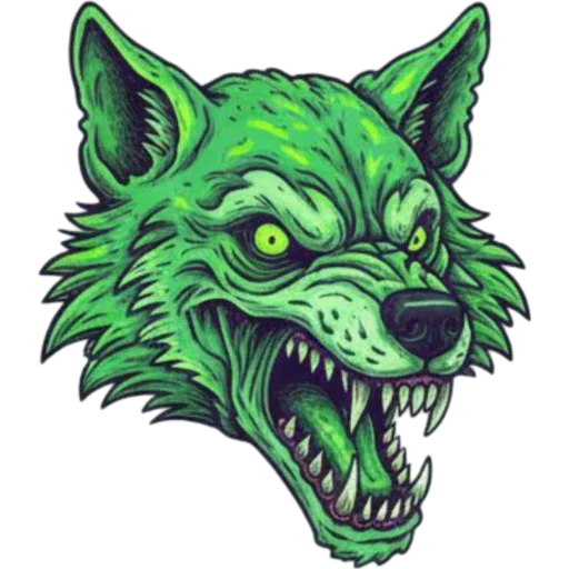 🐕‍🦺 Стикер «Necro Neon» для Telegram