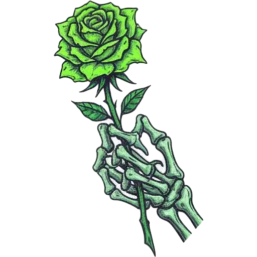 🌹 Стикер «Necro Neon» для Telegram