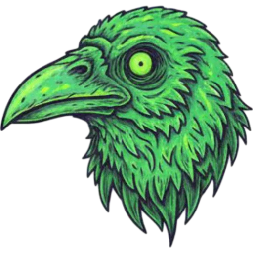 🐦‍⬛ Стикер «Necro Neon» для Telegram