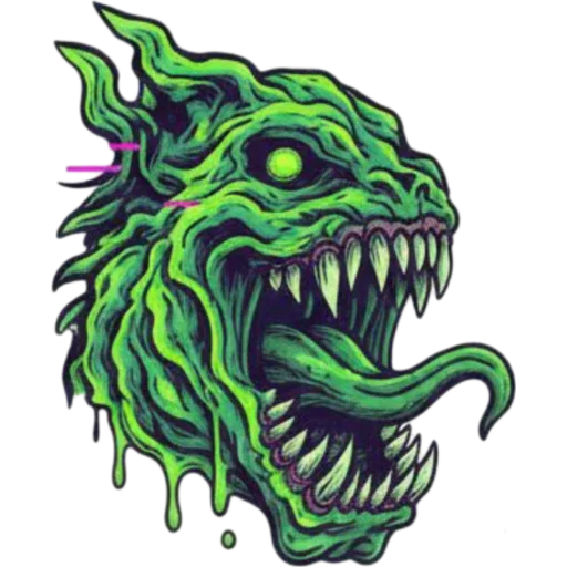 👹 Стикер «Necro Neon» для Telegram