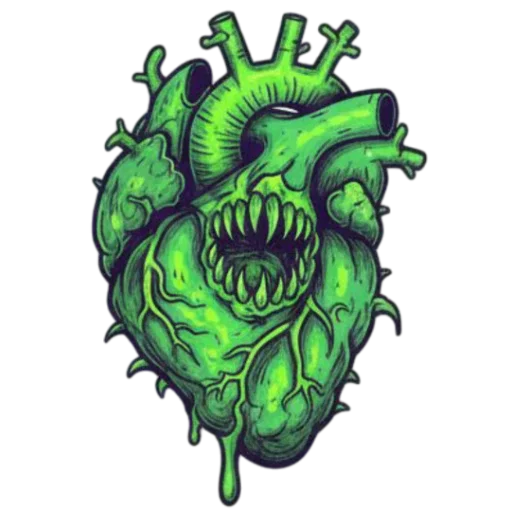 💔 Стикер «Necro Neon» для Telegram