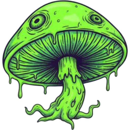🍄 Стикер «Necro Neon» для Telegram