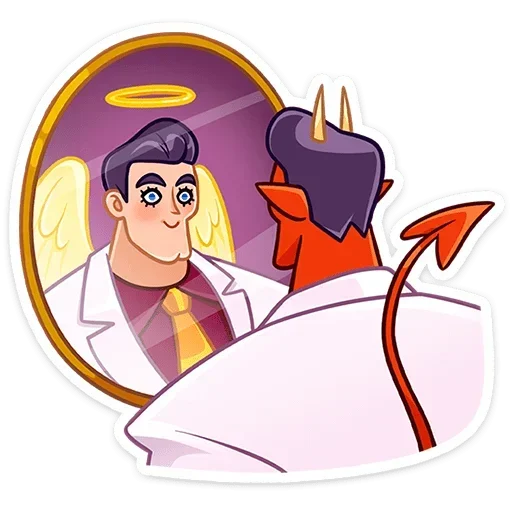😇 Стикер «Август без надписей» для Telegram