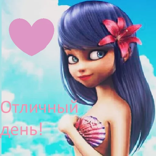 🌺 Стикер «Леди баг» для Telegram