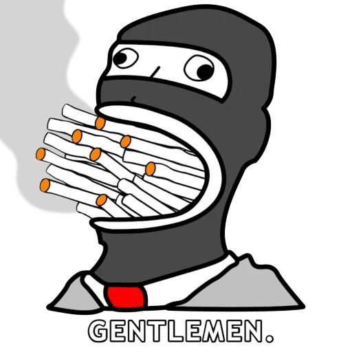 🚬 Стикер «After nine years in development» для Telegram
