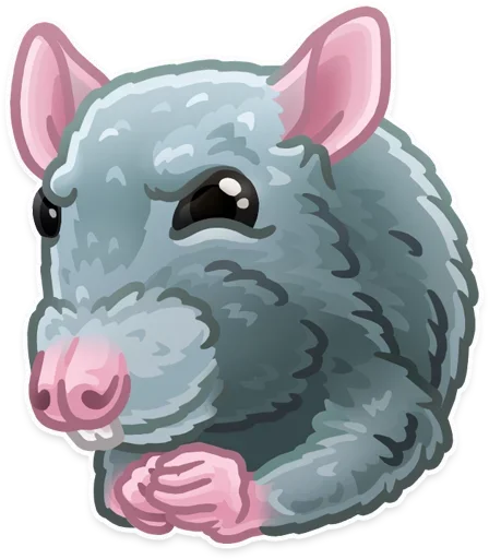 🐭 Стикер «aga» для Telegram