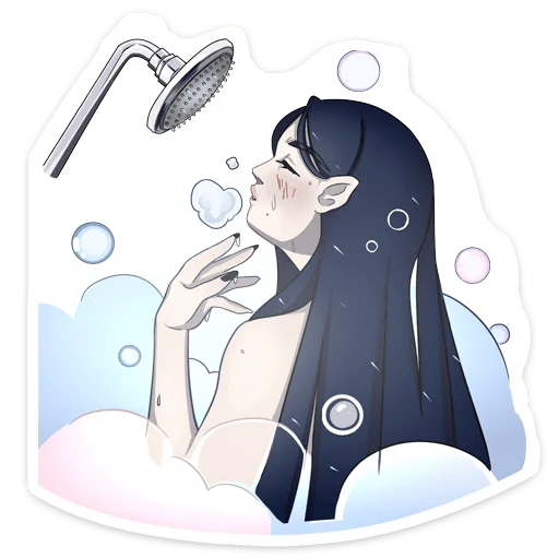 🛀 Стикер «Агата» для Telegram