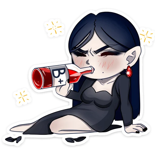 🧛‍♀ Стикер «Агата» для Telegram