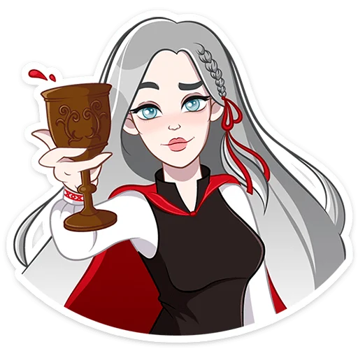 🍷 Стикер «Мара Агата без надписей» для Telegram