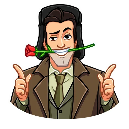 🌹 Стикер «Агент КГБ» для Telegram
