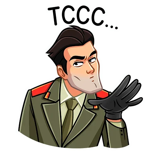 🤫 Стикер «Агент КГБ» для Telegram