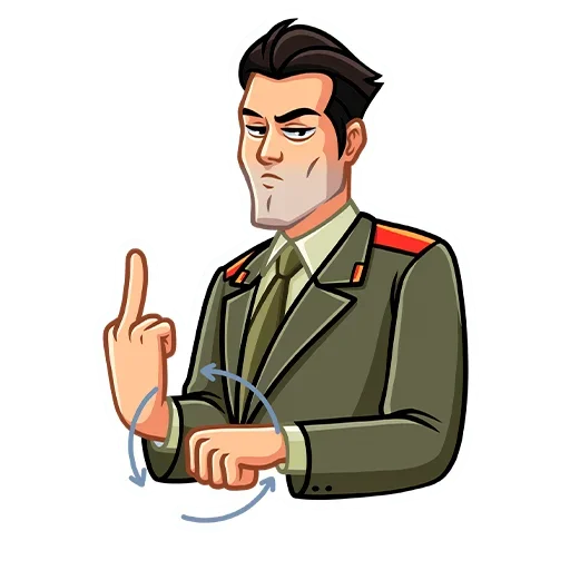 🖕 Стикер «Агент КГБ» для Telegram