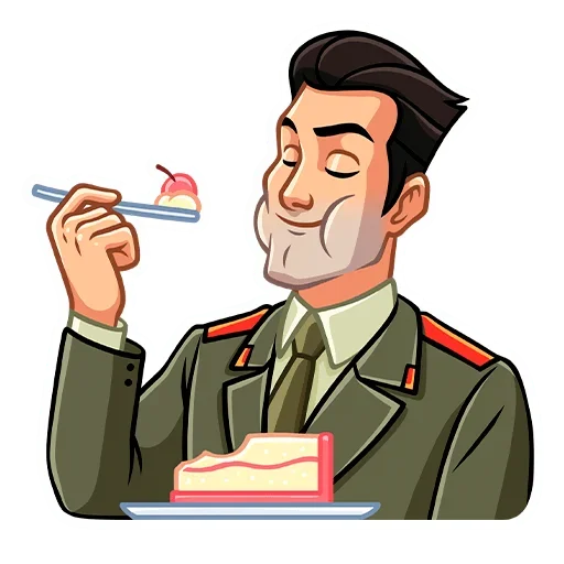 🍰 Стикер «Агент КГБ» для Telegram