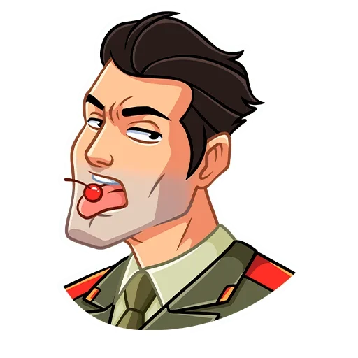 🍒 Стикер «Агент КГБ» для Telegram