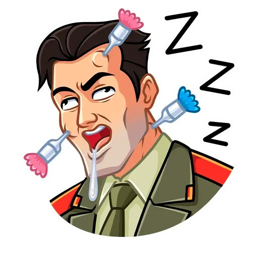 😴 Стикер «Агент КГБ» для Telegram