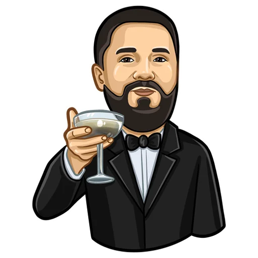 🍸 Стикер «Agent Finance» для Telegram