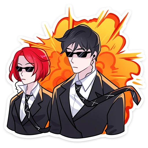 😎 Стикер «Агенты» для Telegram