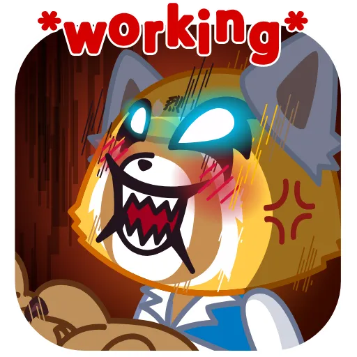 😡 Стикер «Aggretsuko» для Telegram