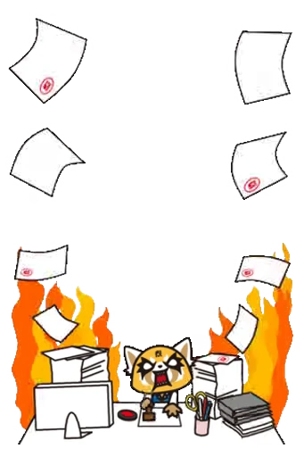 🔥 Стикер «Aggretsuko» для Telegram